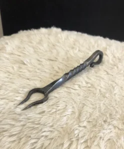 Forged Fork – Twisted Handle in Recycled Steel