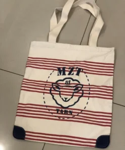 Cotton & Leather Tote Bag - MZT